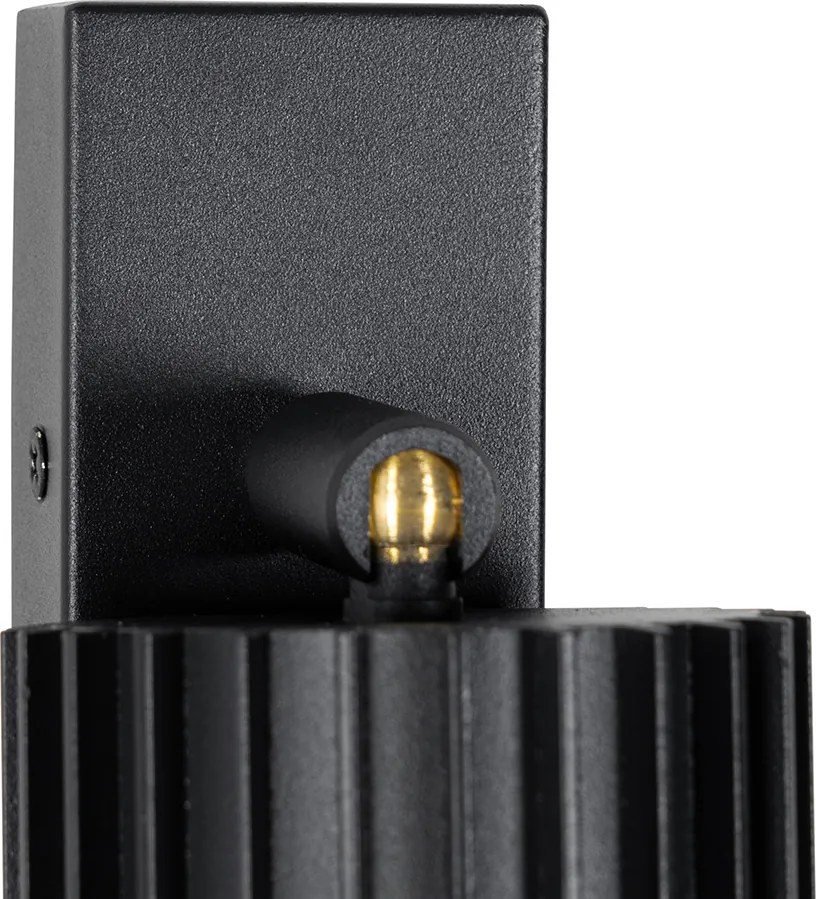 Dizajnové vonkajšie stropné bodové svietidlo čierne IP44 - Boris