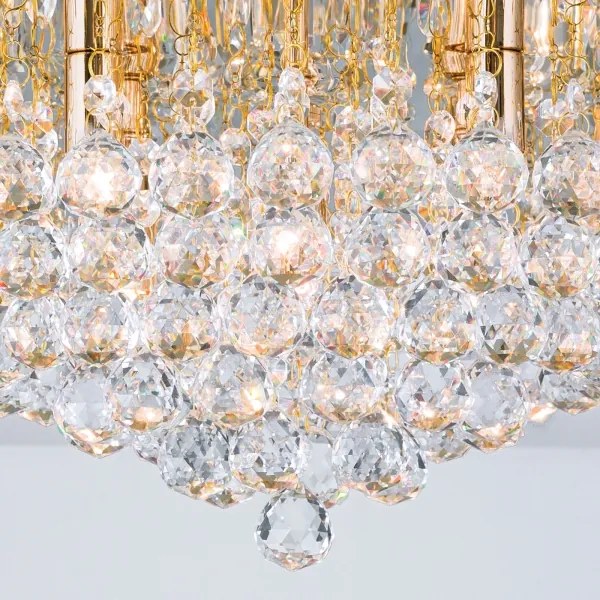 Orion DLU 2378/9/62-Krištáľové str. svietidlo GLORIA 9xG9/40W/230V pr.62 cm zlatá