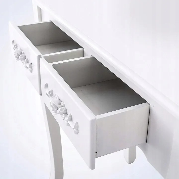 JAKS LED TOALETNÝ STOLÍK TL011 BIELY
