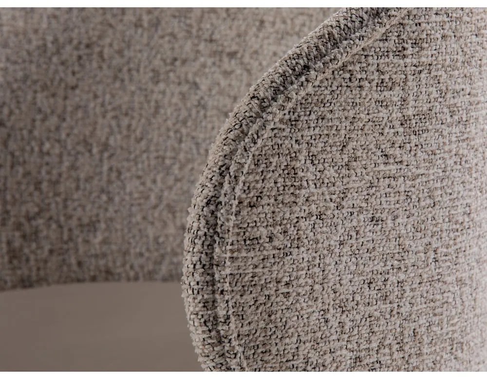 Béžové zamatové kreslo Inez – Micadoni