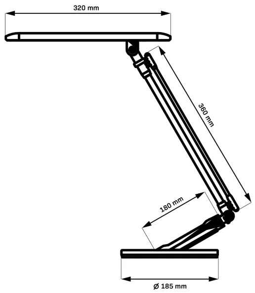 LED Stmievateľná dotyková stolná lampa OPTIMUM LED/7W/230V 3000/4000/6000K
