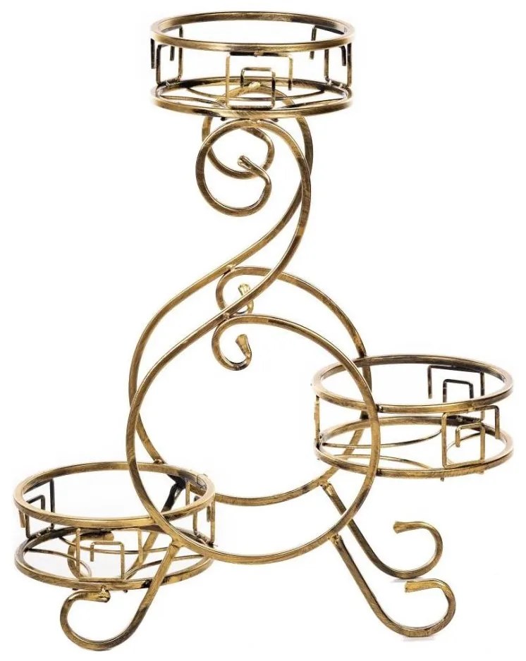 Stojan na kvety 64x60 cm zlatá