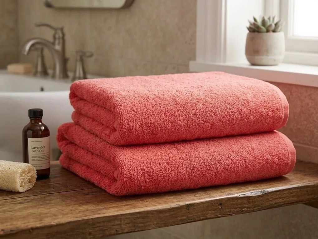 Osuška NORIELLE 70x140 cm červená, 100% bavlna