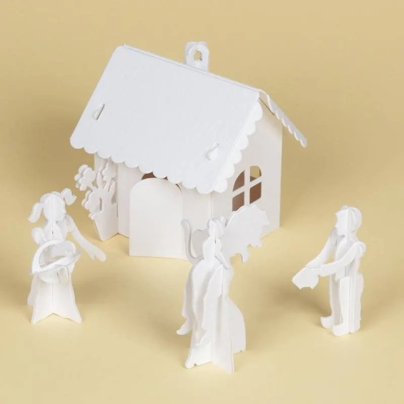 DECOLED A4 omalovánky skládačka pohádkový set 2v1