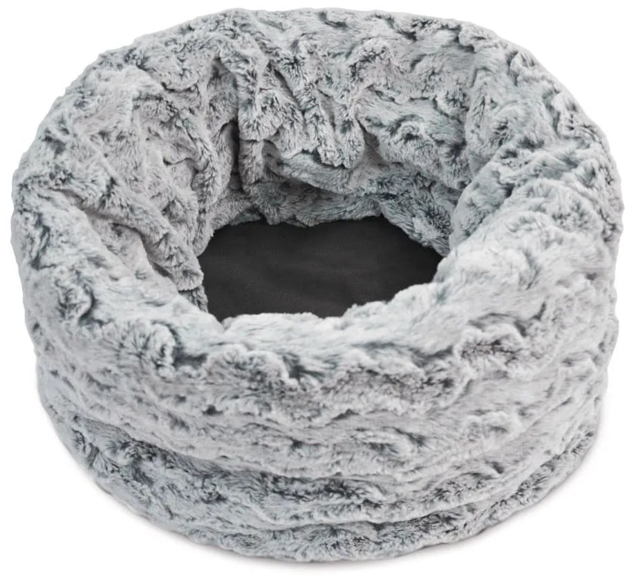 Sivý pelech pre domáceho miláčika ø 33 cm Snuggle Bed 3in1 Husky Grey S – P.L.A.Y.