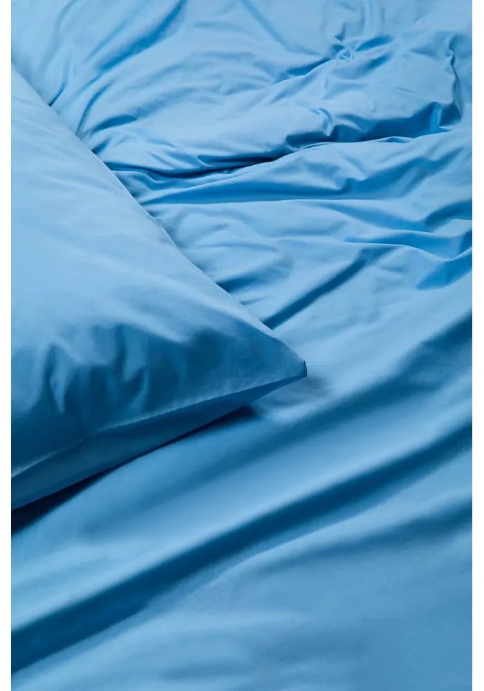 Blankytné modré bavlnené obliečky na dvojlôžko Bonami Selection, 200 x 220 cm