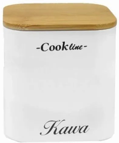 Kovové dózy do kuchyne cukor, káva, čaj - biele - Cook Line