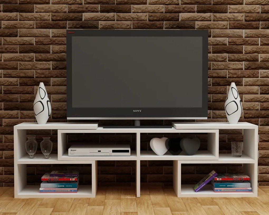 TV skrinka CARE 137 cm biela