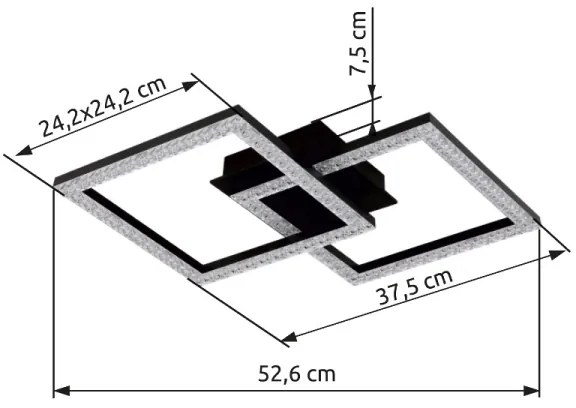 Globo 67328-20D - LED Stropné svietidlo SAPENA LED/20W/230V