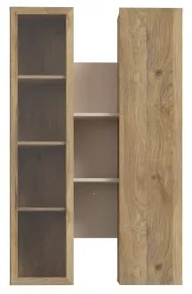 Nástenná polica INAR dub/béžová