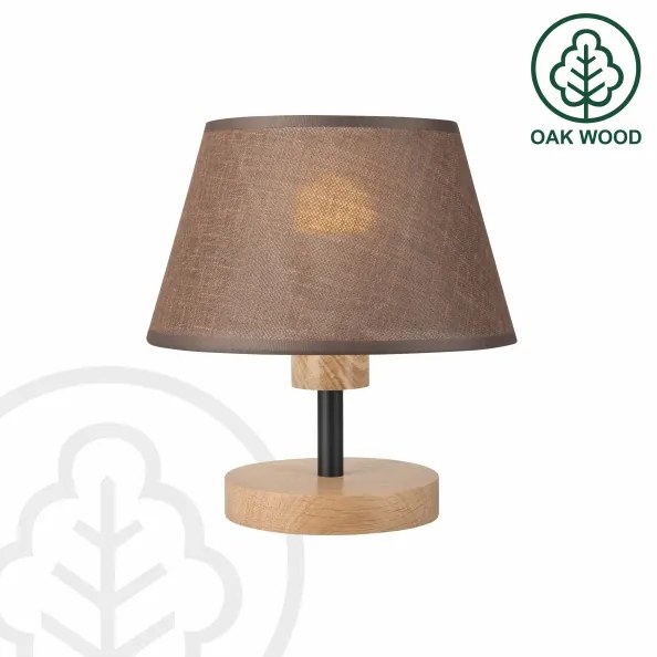Brilagi - LED Stolná lampa ANTHONY 1xE14/40W/230V dub/hnedá