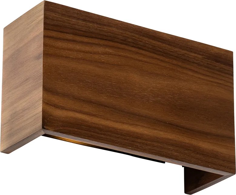 Inteligentné nástenné svietidlo orechové drevo 24 cm vrátane Wifi G9 - Otan