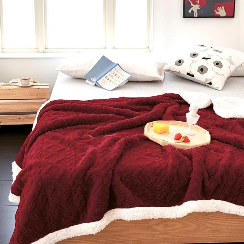 Hrejivá barančeková deka Homa KOBELA WINE