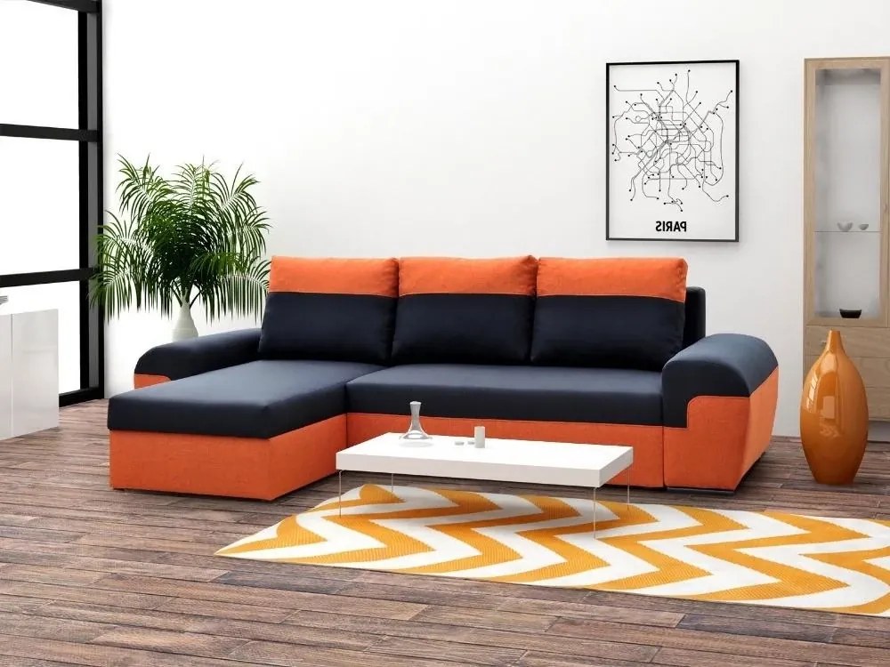 Sedacia súprava Mori, oranžová / čierna (č.1)