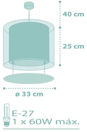 Dalber 41002H - Detský luster DOTS 1xE27/60W/230V