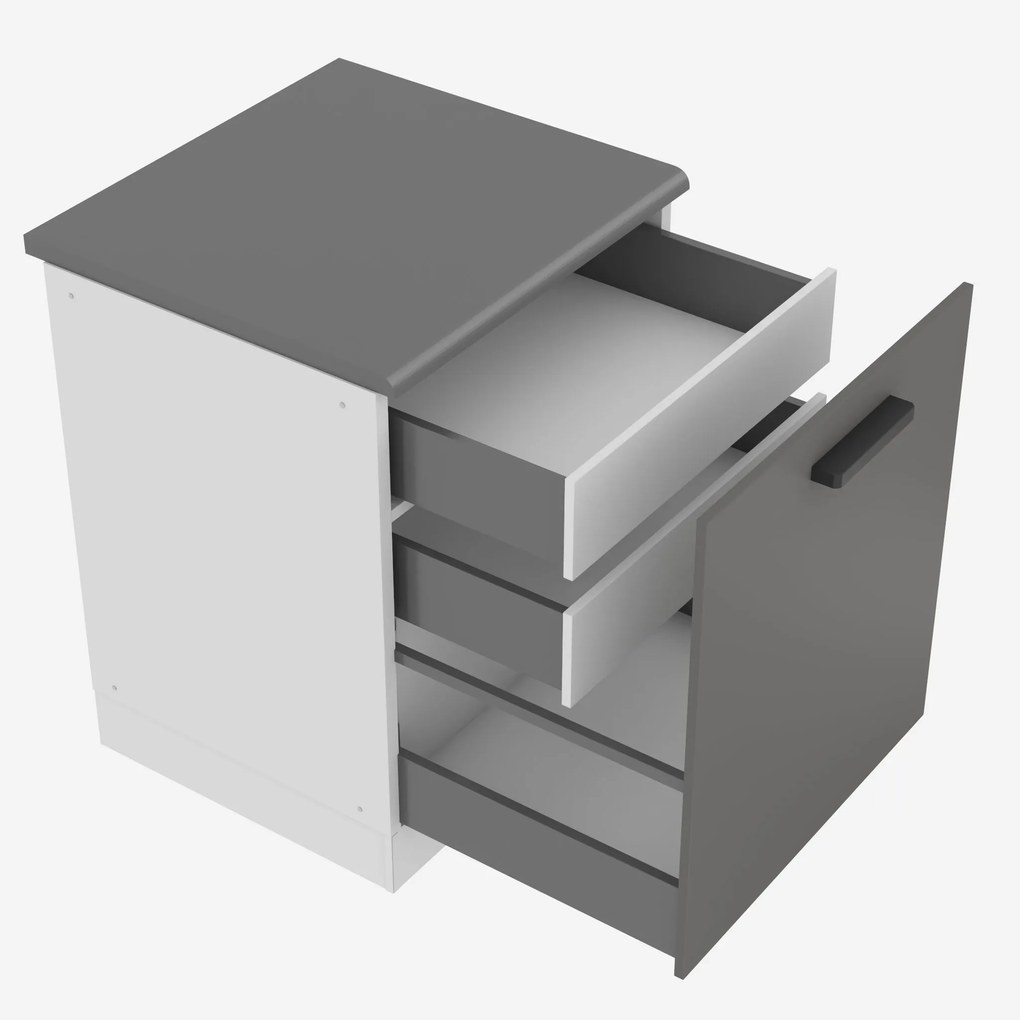 Kuchynská skrinka spodná 60 cm šuflíky vnútorné TOR SDSZW60/0/WT/SR/B/B1/PP