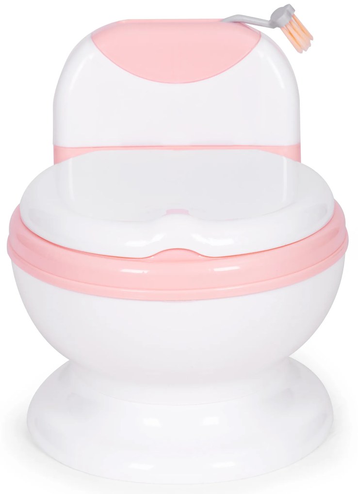 Záchodový nočník s odnímateľnou vložkou, uzavretým sedadlom a kefkou, ECOTOYS.