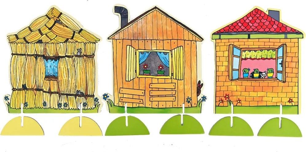 MARIONETINO – O troch prasiatkach – súbor kulís k bábkovému divadlu
