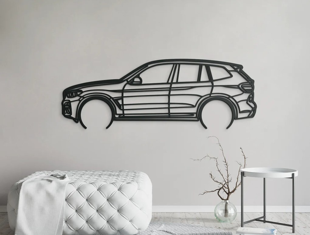 drevko Moderná nálepka BMW X3 Rozmer obrazu: 30,5 x 86 cm, Farba dekorácie: Čierna