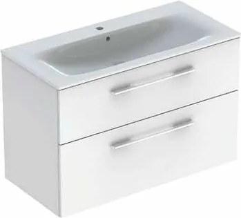 Geberit Selnova kúpeľňová skrinka s umývadlom 100x50,2x65,2 cm biela lesk 501.244.00.1