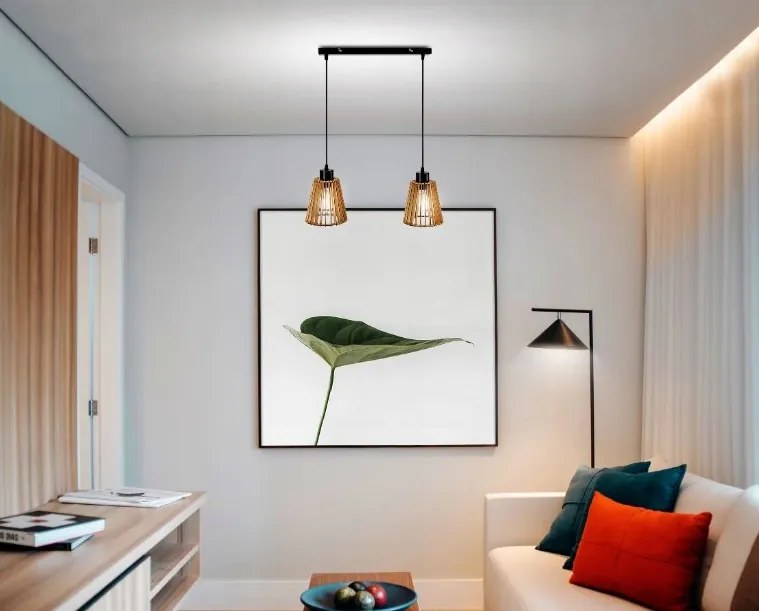 LED stropné svietidlo Beam - 2xE27 - LUCA04