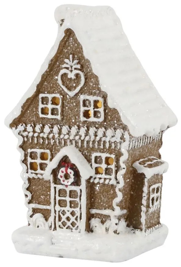 Perníková chalúpka so svetielkami Gingerbread Noël LED - 7*6*11cm