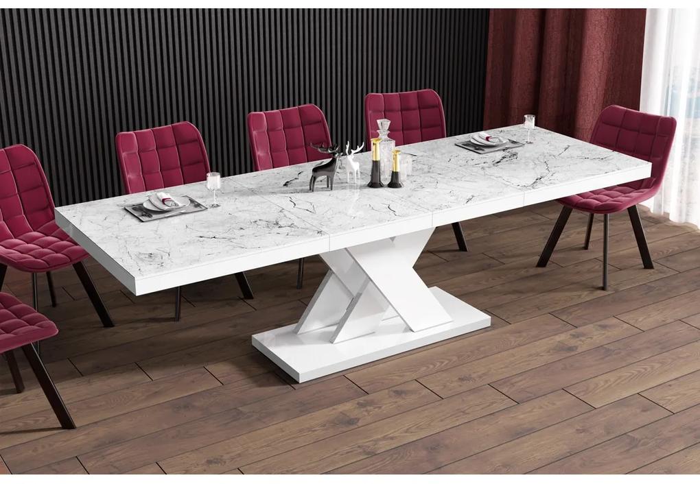Luxusný rozkládaci jedálenský stôl XENON LUX MRAMOR viac farieb