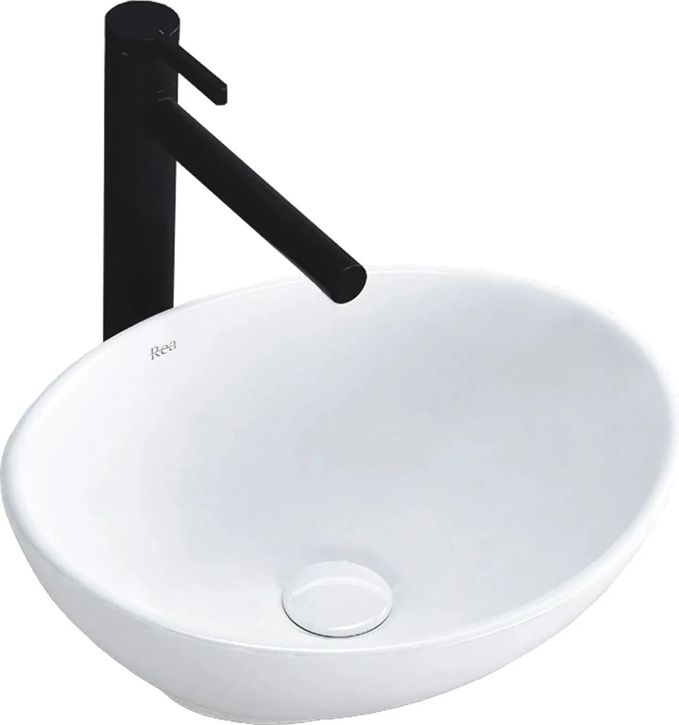 Rea Sofia, umývadlo na dosku 41x35 cm, biela, REA-U0133