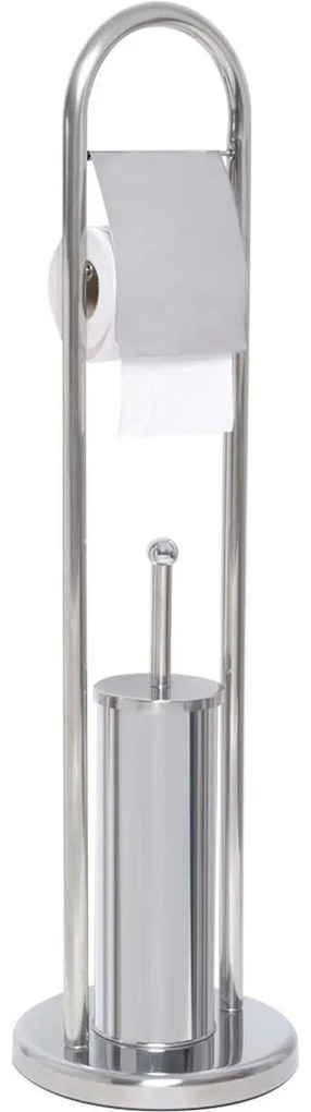 Stojan na toaletný papier a WC kefu Batu 1, chrómová