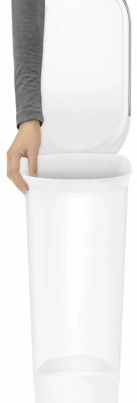 Pedálový kôš Slim 40 l, biela