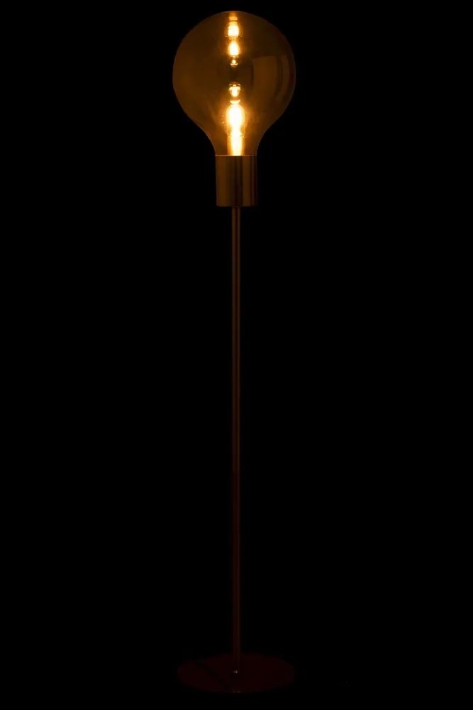 Zlatá sklenená stojaca lampa v tvare žiarovky Baloon - Ø 30 * 160cm