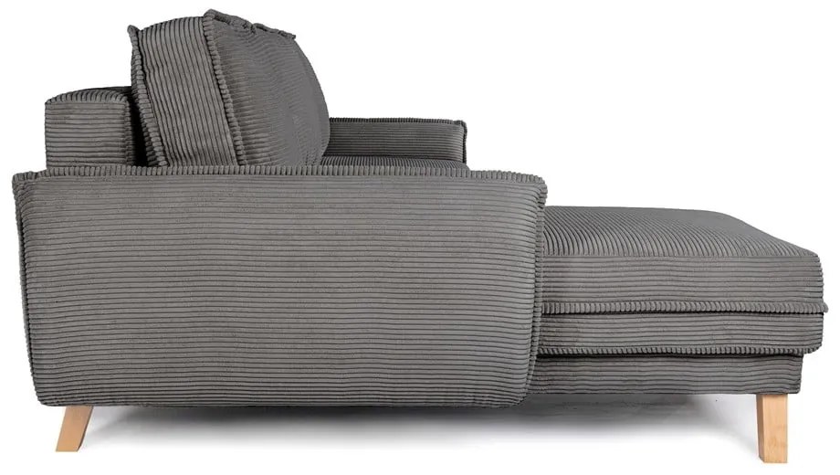 Variabilná sivá menčestrová rozkladacia rohová pohovka Tori – Bonami Selection