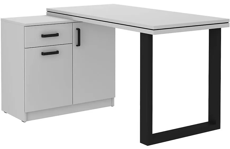 Písací stôl S nízkou komodou Malta Svetlo šedá (doska 56mm) Typ 140