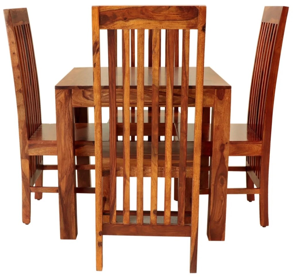 furniture-nabytek.cz - Jedálenský set pre 4 osoby Gani z indického masívu palisander