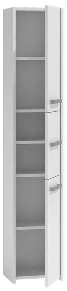 Kúpeľňová skrinka s regálom 33 biela