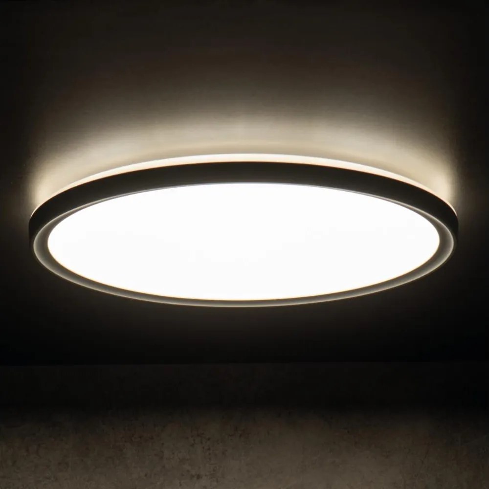 Kanlux 31505 - LED Kúp. stropné svietidlo AZPO LED/22W/230V pr. 42 cm IP54 čierna