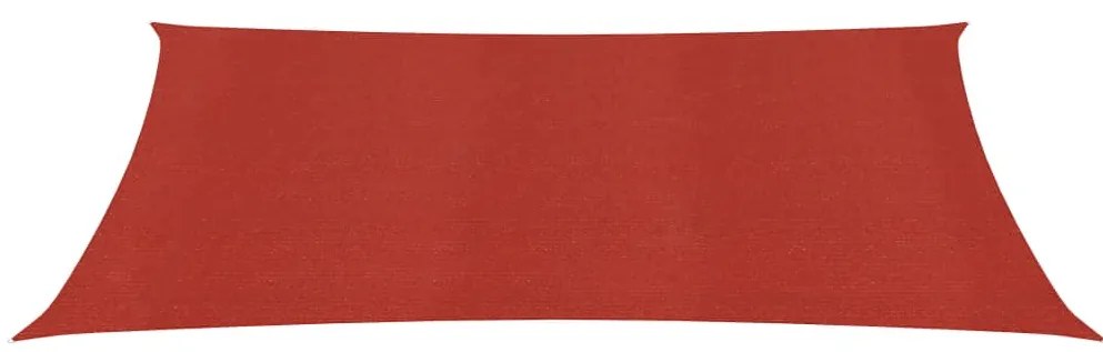 vidaXL Tieniaca plachta 160 g/m² červená 3,5x5 m HDPE