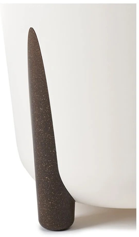 PLASTOVÝ KVETINÁČ MOSS ECO 25X26 CM KRÉMOVÁ