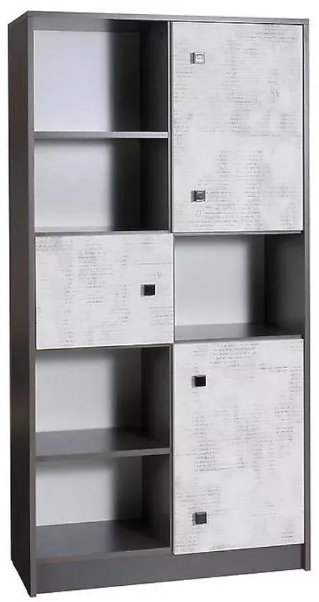 Regál Tommy 7 grafit/enigma