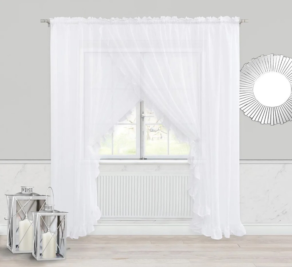 Záclona BRIGHT biela Rozmer: 400x250 cm