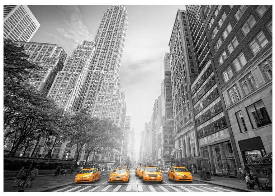 Artgeist Fototapeta - New York - yellow taxis Veľkosť: 100x70, Verzia: Premium