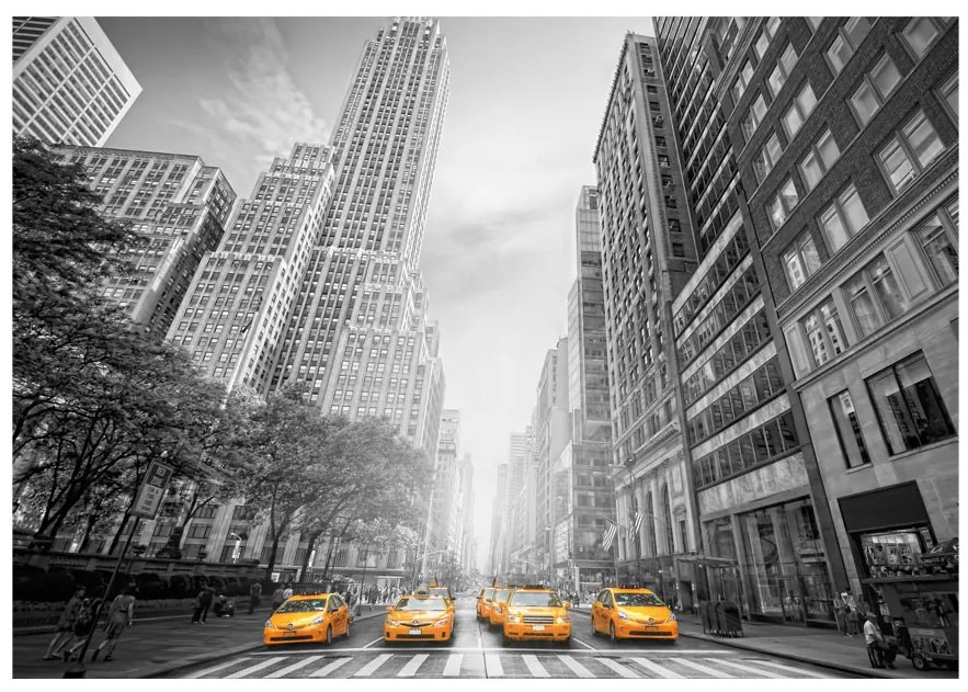 Artgeist Fototapeta - New York - yellow taxis Veľkosť: 400x280, Verzia: Standard