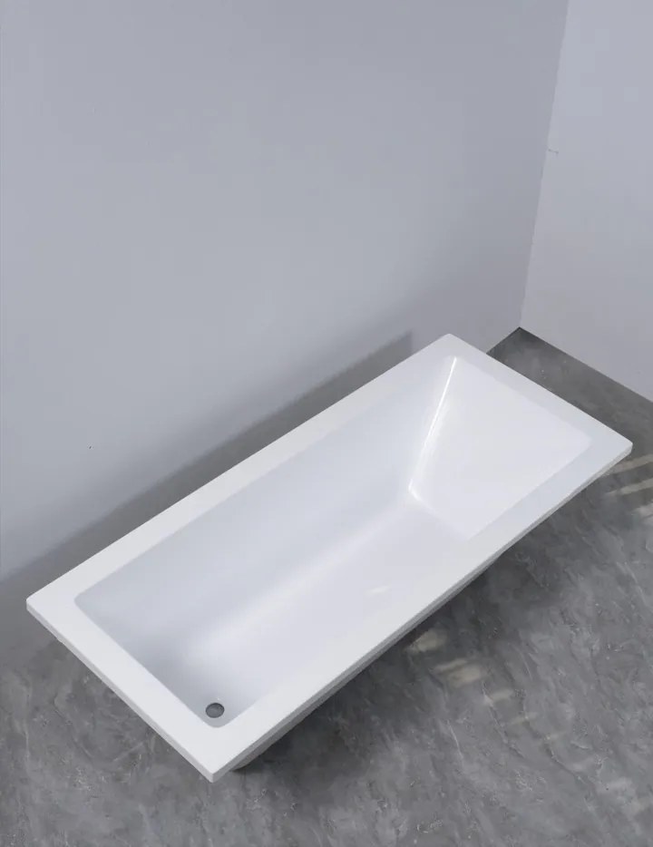 Erga Pureline-S, vaňa 1800x800x400 mm bez nožičiek, biela lesklá, ERG-V07-PURELINE-S-180x080-WH