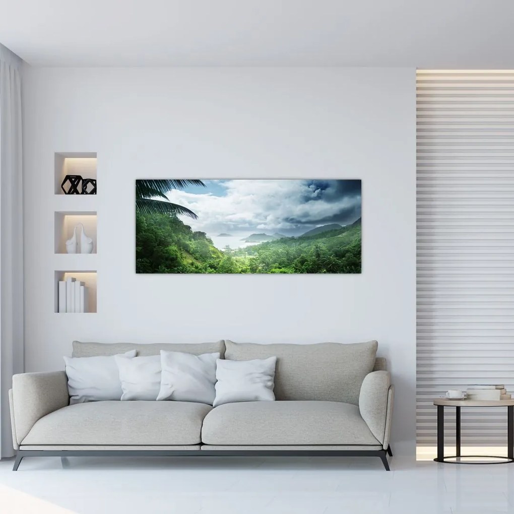 Obraz - Seychelská jungle (120x50 cm)