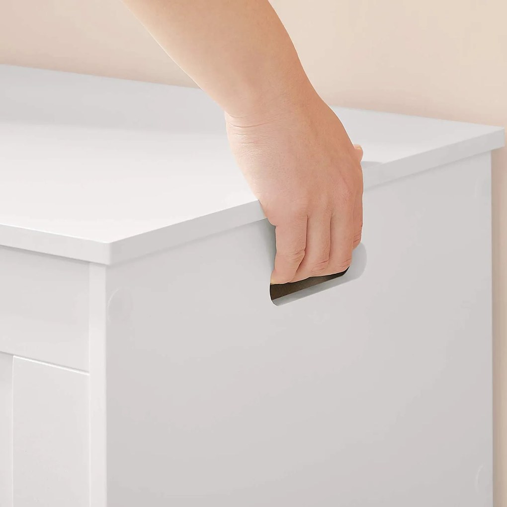 Box na hračky, úložný box, veľká kapacita, biely