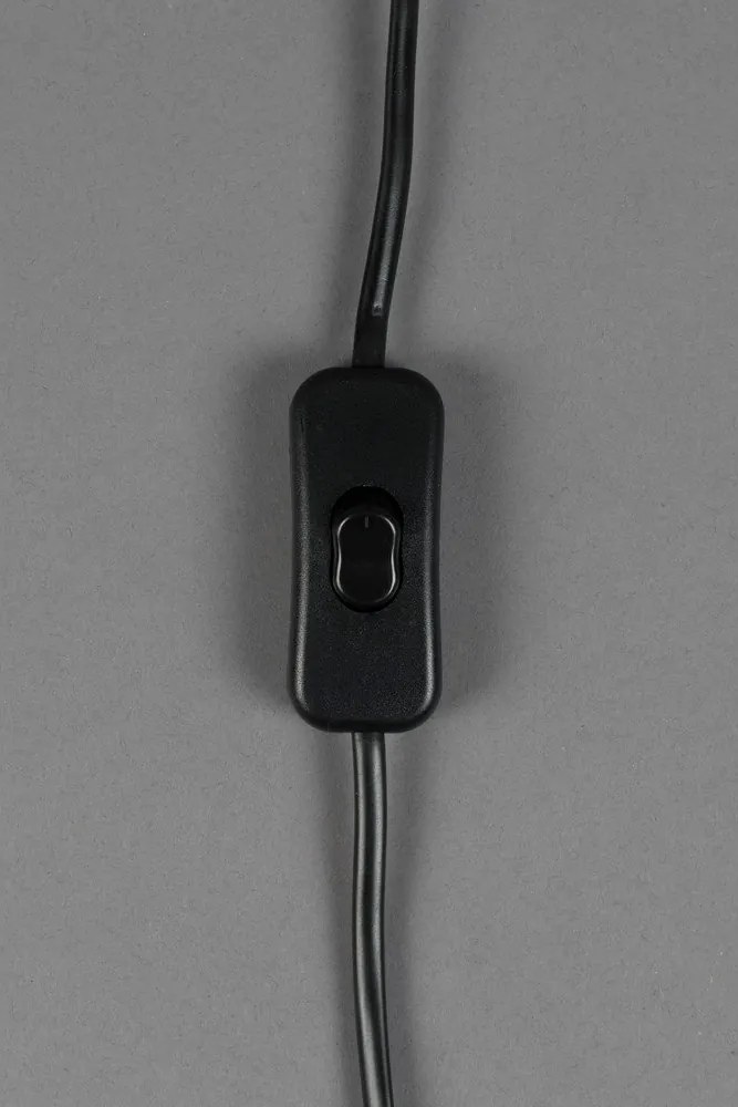 Hnedo-krémová stolová lampa s textilným tienidlom (výška 90 cm) Cath – Dutchbone