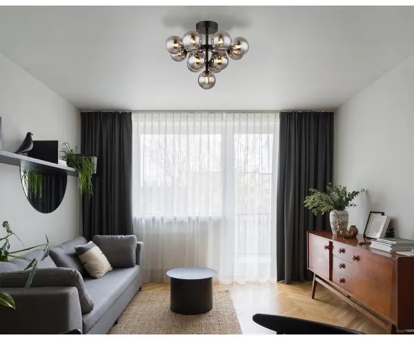 Globo 56143-13D - Prisadený luster GRAPPY 13xG9/5W/230V pr. 56 cm čierna