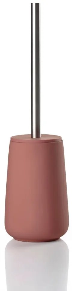 Svetločervená porcelánová WC kefa Nova – Zone