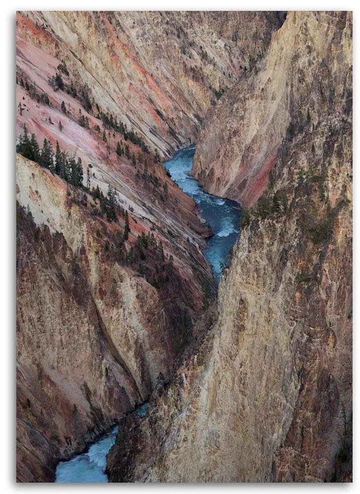 Gario Obraz na plátne Rútiaca sa rieka medzi skalami Rozmery: 40 x 60 cm