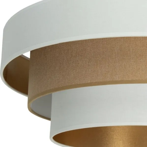 Stropné svietidlo WENTA 1xE27/60W/230V priemer 50 cm biela/hnedá
